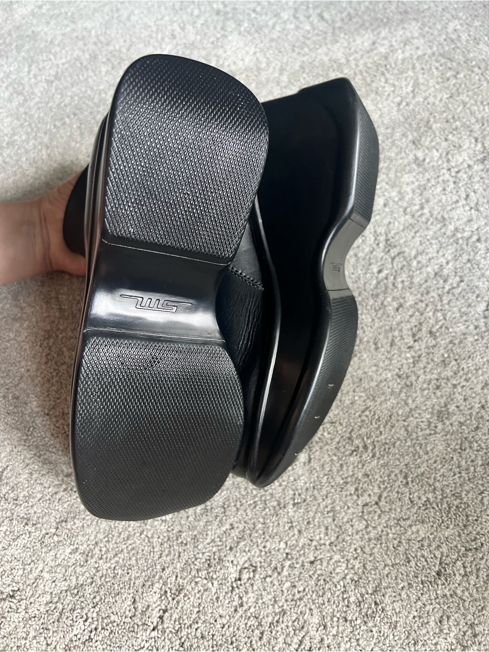 Vintage Steve Madden Goody Boots Black 8.5 B Grunge Goth Chunky Platform 90s Y2K - Picture 5 of 7